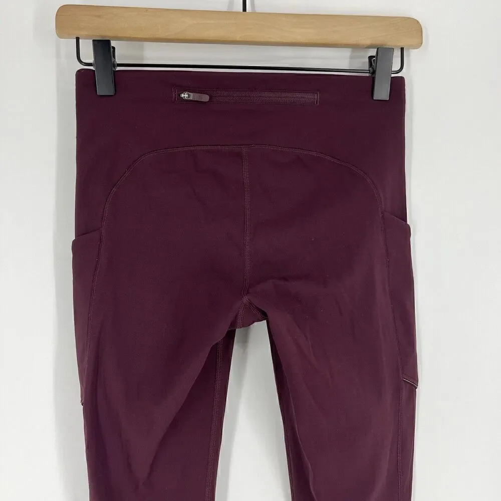 Lululemon Speed Up Tight Size 4 Dark Adobe Full On Luxtreme Brushed 28